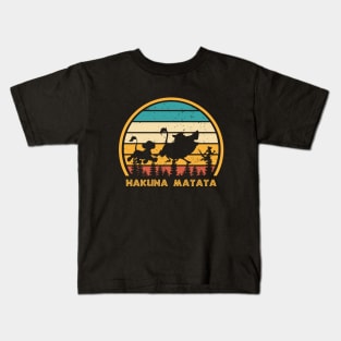 Hakuna Matata Lion Vintage Kids T-Shirt